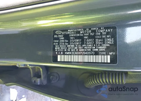 2023 Hyundai Kona Sel from USA, damaged, VIN KM8K3CABXPU940970